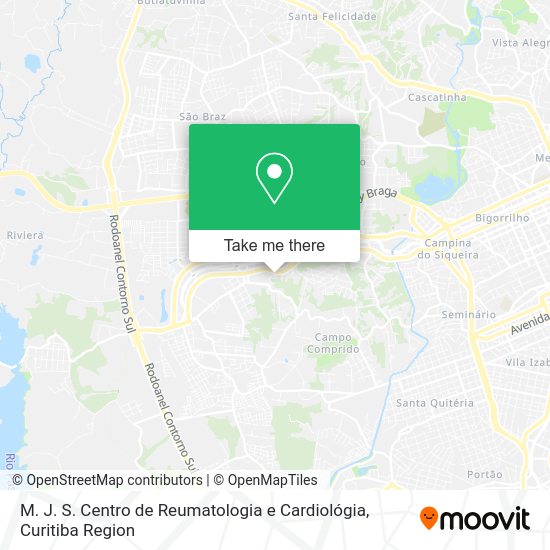 M. J. S. Centro de Reumatologia e Cardiológia map