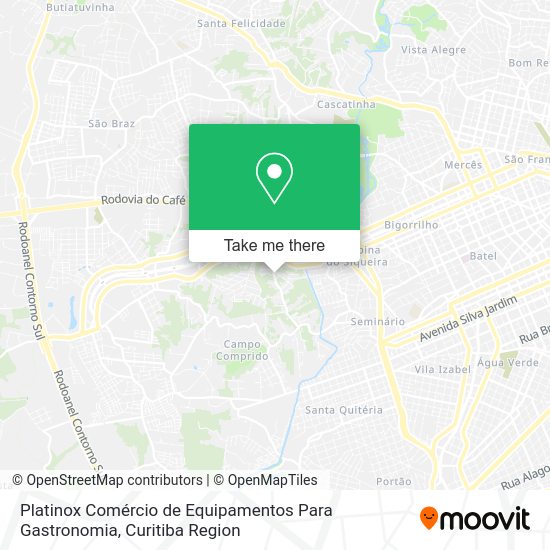 Platinox Comércio de Equipamentos Para Gastronomia map