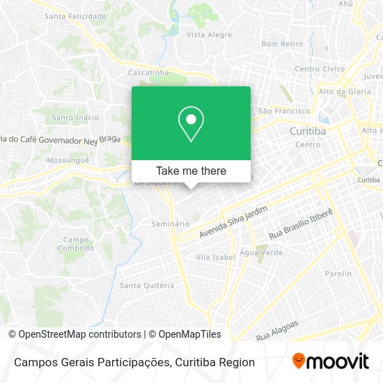 Campos Gerais Participações map
