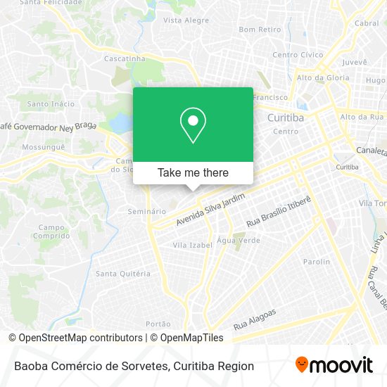 Baoba Comércio de Sorvetes map