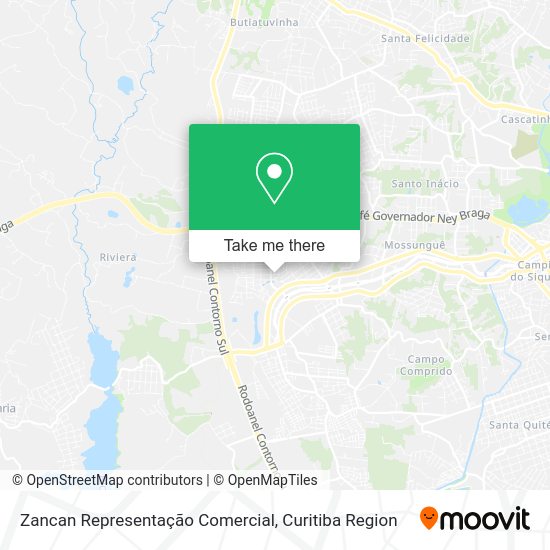 Zancan Representação Comercial map