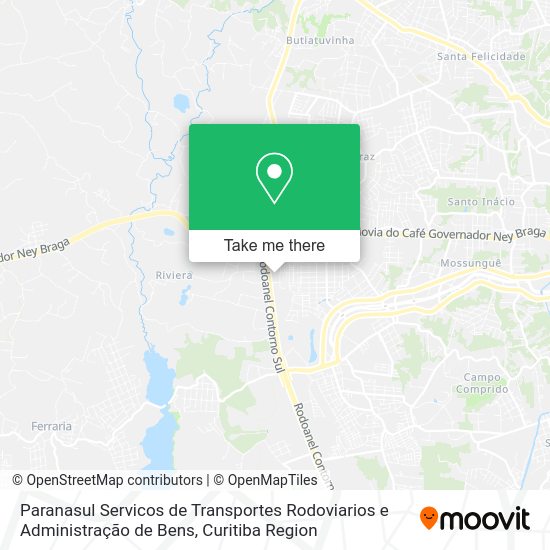 Paranasul Servicos de Transportes Rodoviarios e Administração de Bens map