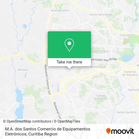 M.A. dos Santos Comercio de Equipamentos Eletrônicos map