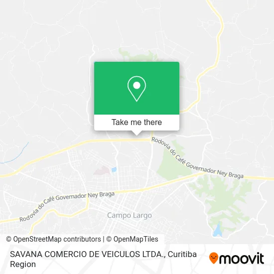 SAVANA COMERCIO DE VEICULOS LTDA. map