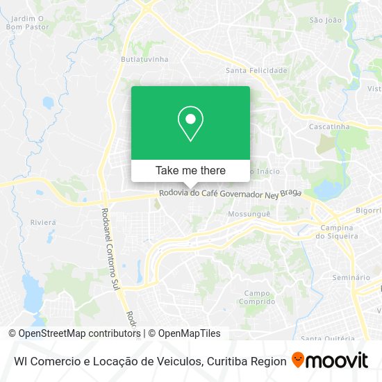 Wl Comercio e Locação de Veiculos map