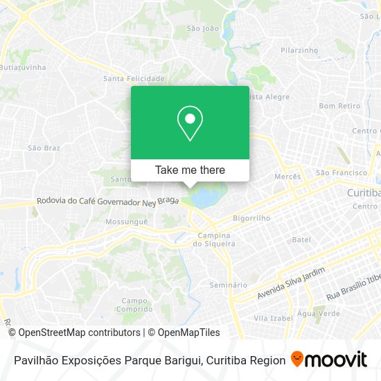 Pavilhão Exposições Parque Barigui map