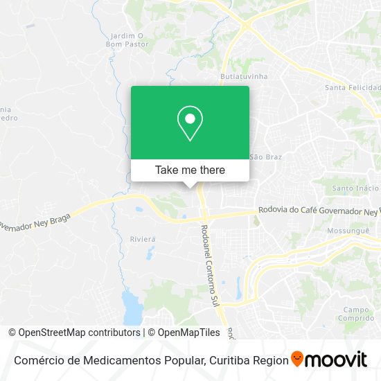 Comércio de Medicamentos Popular map