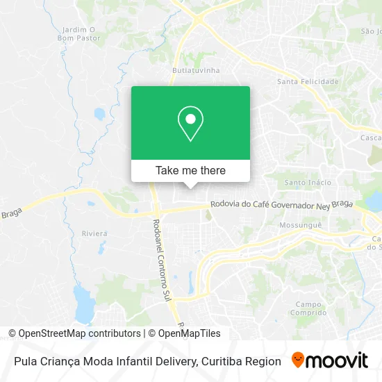 Pula Criança Moda Infantil Delivery map
