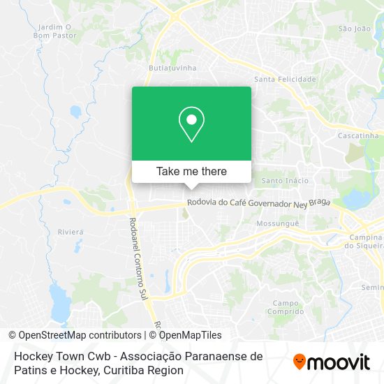 Hockey Town Cwb - Associação Paranaense de Patins e Hockey map