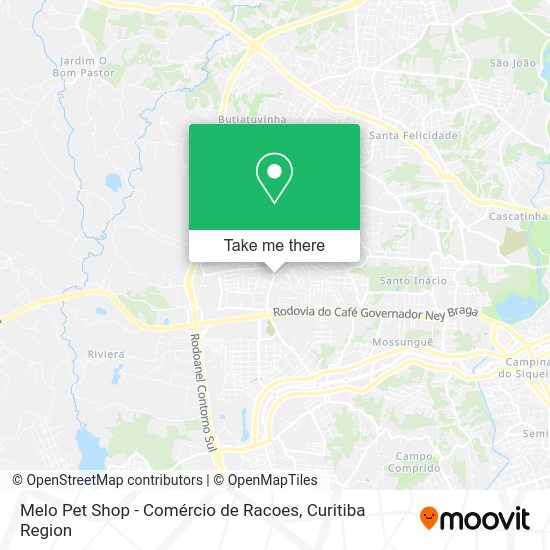 Melo Pet Shop - Comércio de Racoes map