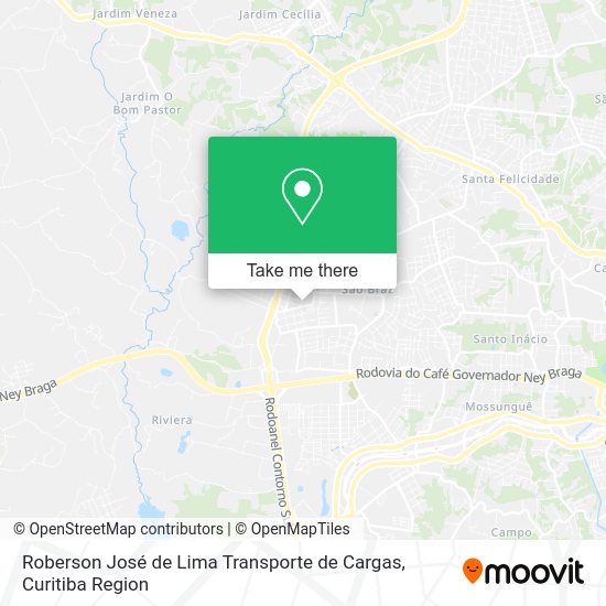 Roberson José de Lima Transporte de Cargas map