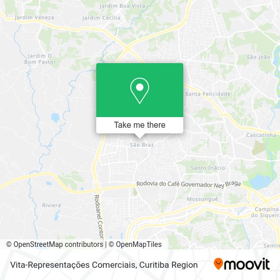 Vita-Representações Comerciais map