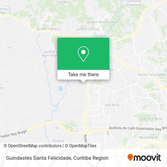 Guindastes Santa Felicidade map