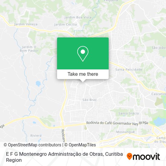 E F G Montenegro Administração de Obras map