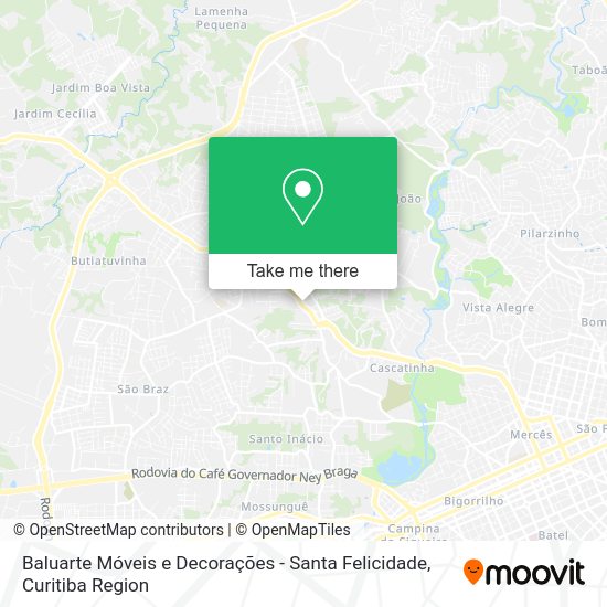 Baluarte Móveis e Decorações - Santa Felicidade map