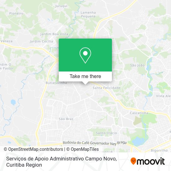 Serviços de Apoio Administrativo Campo Novo map