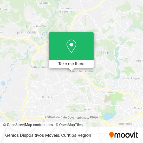 Gênios Dispositivos Moveis map