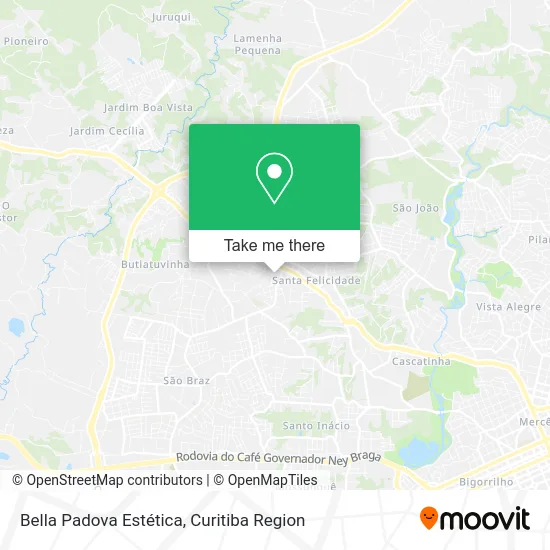 Bella Padova Estética map