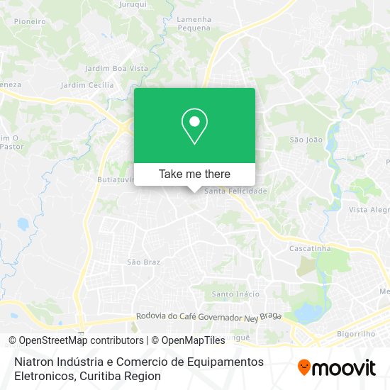 Niatron Indústria e Comercio de Equipamentos Eletronicos map