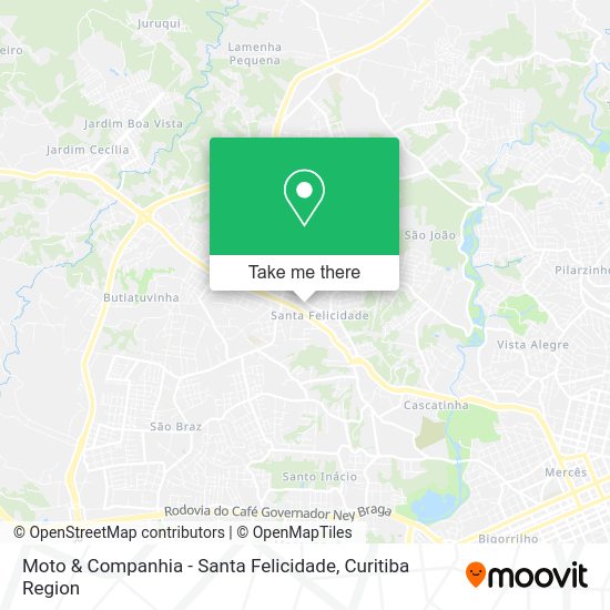 Moto & Companhia - Santa Felicidade map