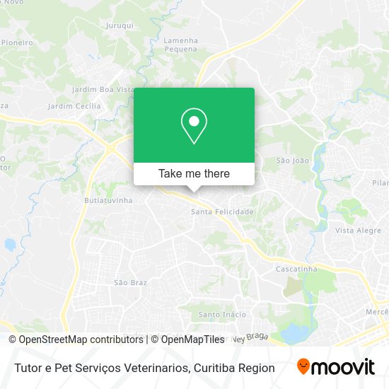 Tutor e Pet Serviços Veterinarios map