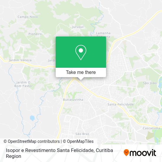 Isopor e Revestimento Santa Felicidade map