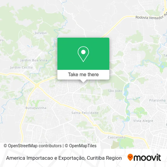 America Importacao e Exportação map