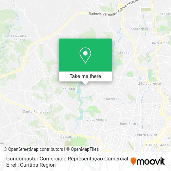Gondomaster Comercio e Representação Comercial Eireli map