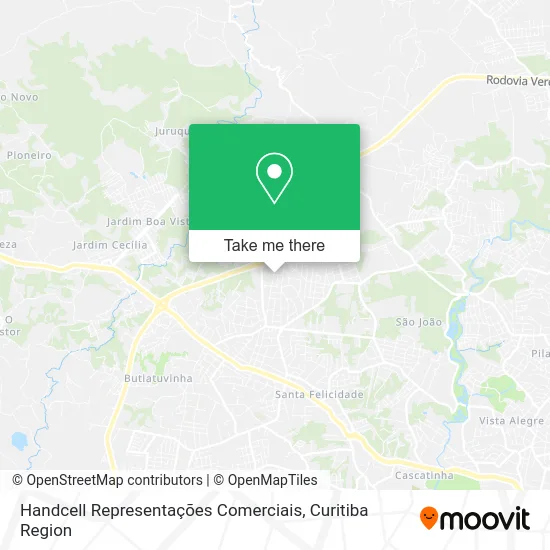 Handcell Representações Comerciais map