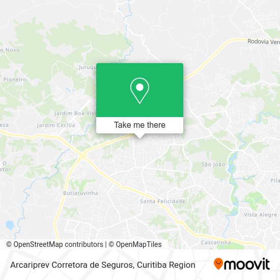 Arcariprev Corretora de Seguros map