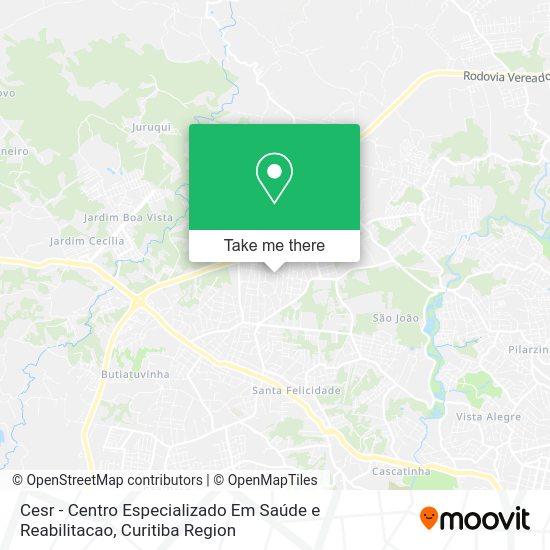 Cesr - Centro Especializado Em Saúde e Reabilitacao map