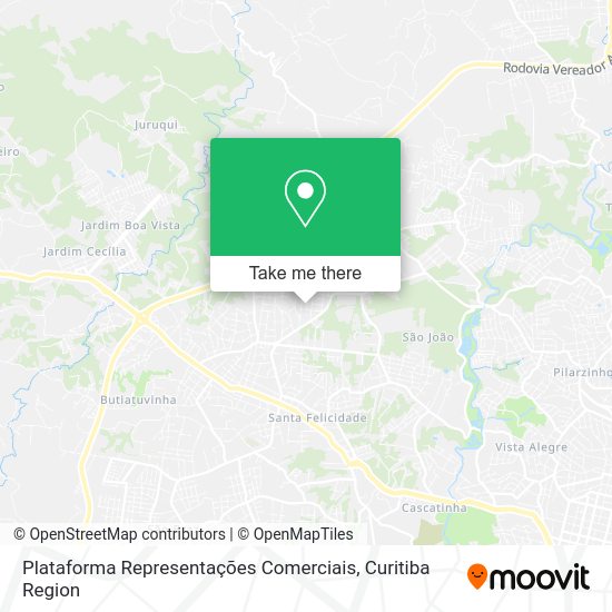 Plataforma Representações Comerciais map