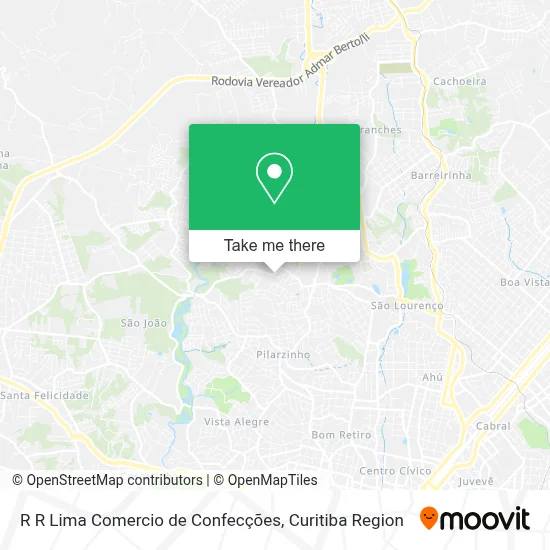 R R Lima Comercio de Confecções map