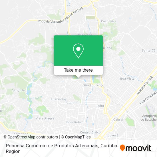 Princesa Comércio de Produtos Artesanais map