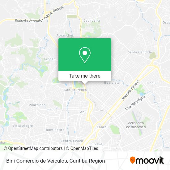 Bini Comercio de Veículos map