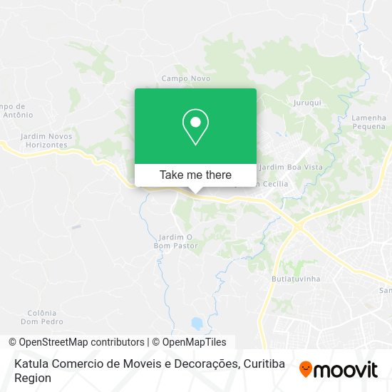 Katula Comercio de Moveis e Decorações map