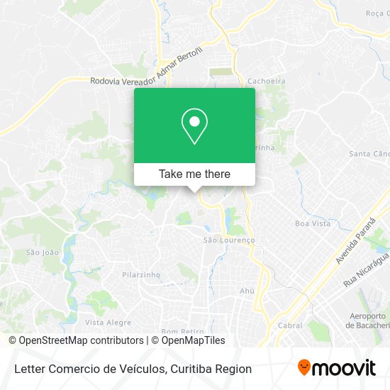 Letter Comercio de Veículos map