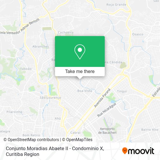 Conjunto Moradias Abaete II - Condomínio X map