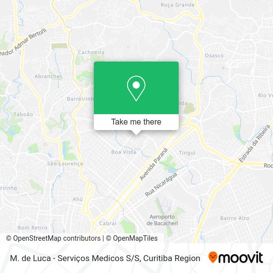 M. de Luca - Serviços Medicos S / S map
