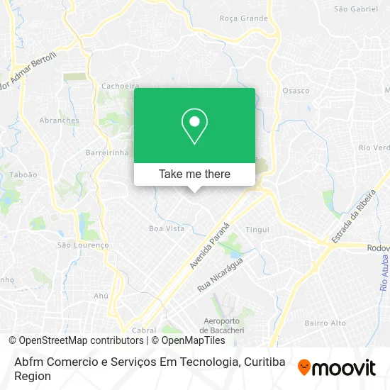 Abfm Comercio e Serviços Em Tecnologia map