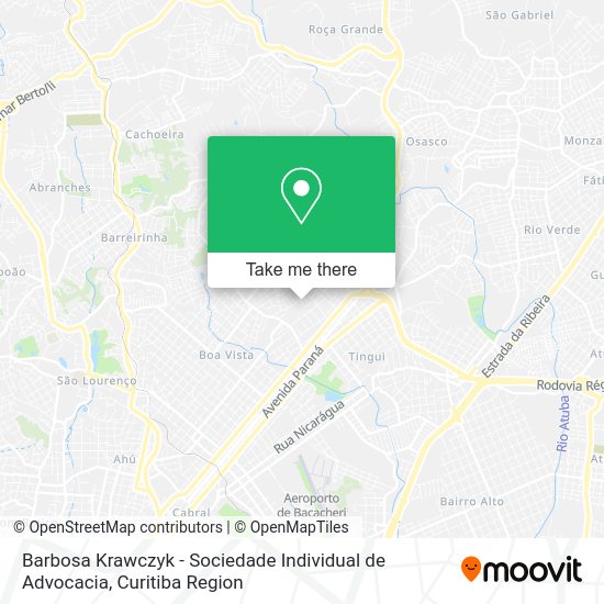 Barbosa Krawczyk - Sociedade Individual de Advocacia map