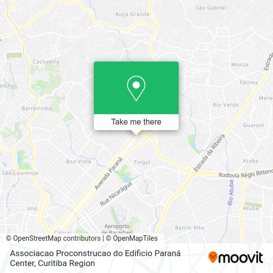 Associacao Proconstrucao do Edificio Paraná Center map