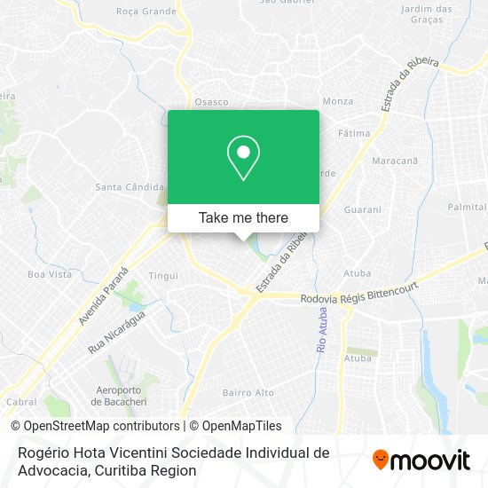 Rogério Hota Vicentini Sociedade Individual de Advocacia map