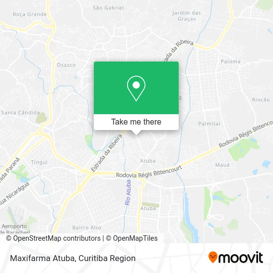 Maxifarma Atuba map