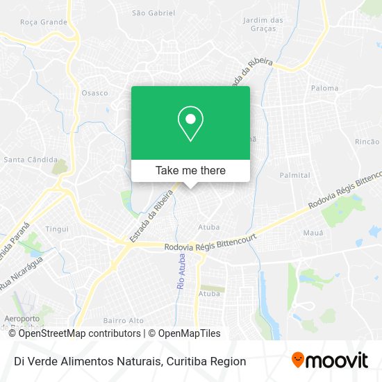 Di Verde Alimentos Naturais map