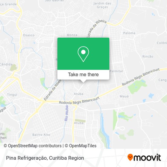 Pina Refrigeração map