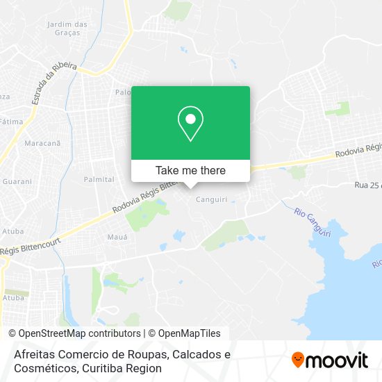 Afreitas Comercio de Roupas, Calcados e Cosméticos map
