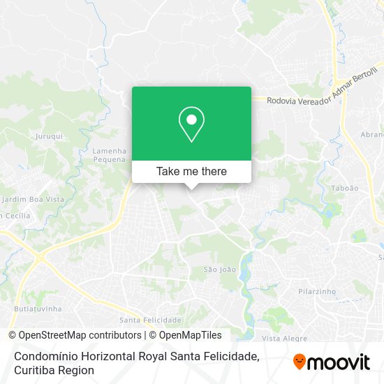 Condomínio Horizontal Royal Santa Felicidade map