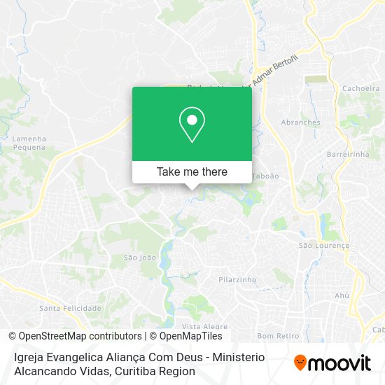 Igreja Evangelica Aliança Com Deus - Ministerio Alcancando Vidas map