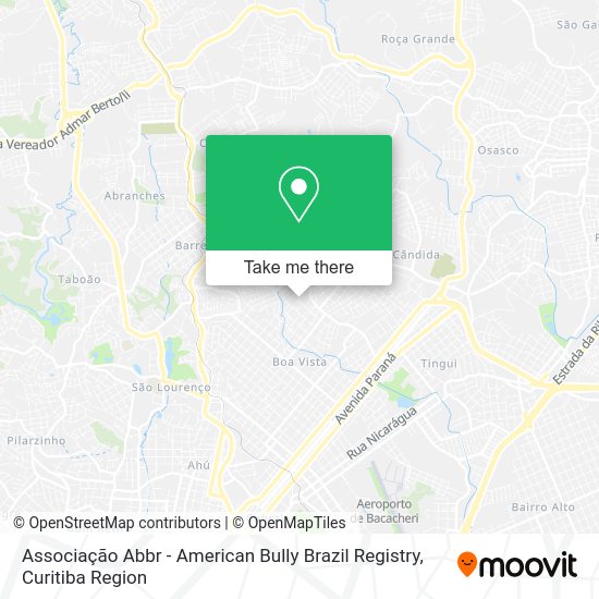 Associação Abbr - American Bully Brazil Registry map